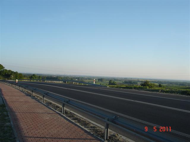 Panorama Wrocławia z ostatniej górki za Trzebnicą