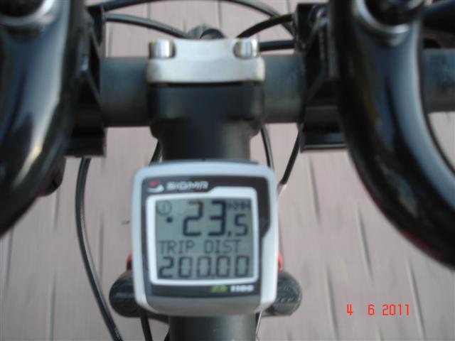 Pękła granica psychologiczna 200 km :)