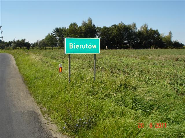 Wjazd do Bierutowa Wjazd do Bierutowa